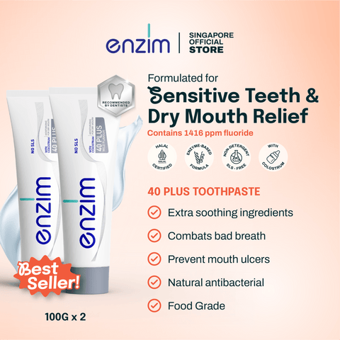Bundle of 2: 40 PLUS Toothpaste - Enzim Singapore