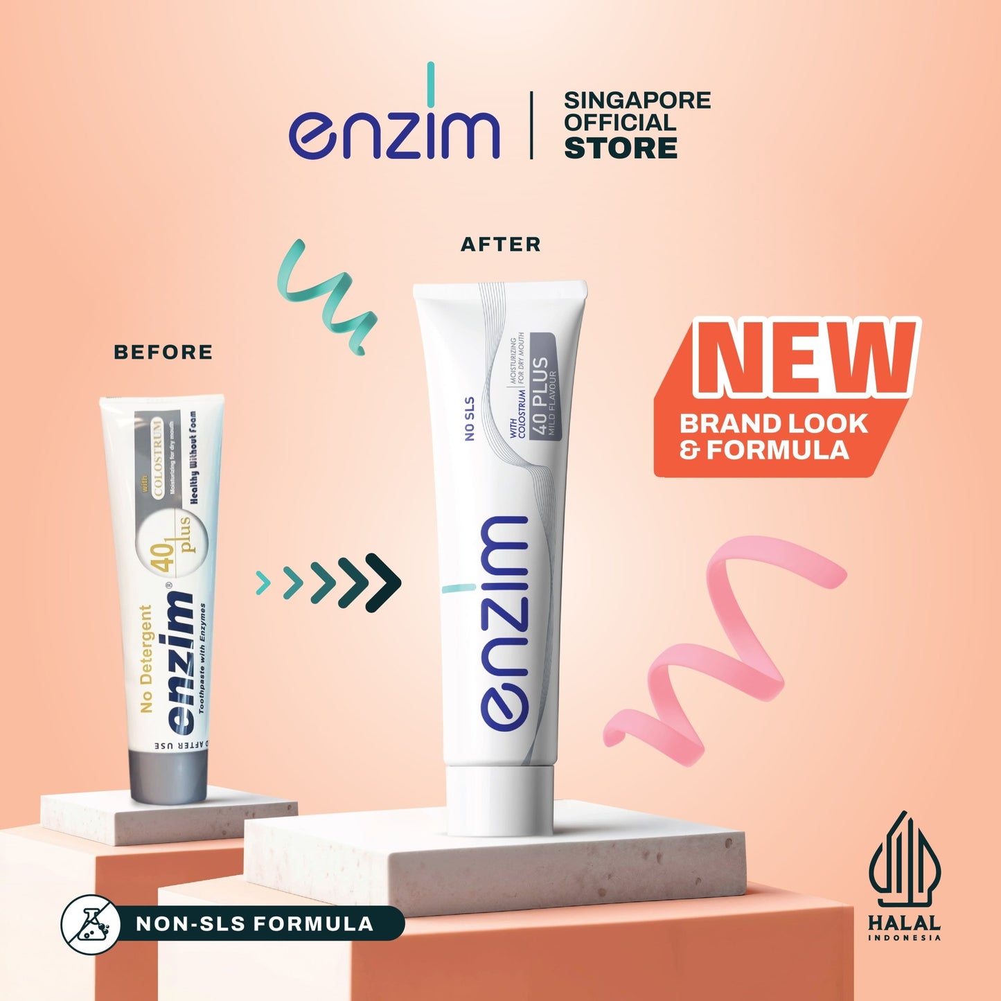 Bundle of 2: 40 PLUS Toothpaste - Enzim Singapore