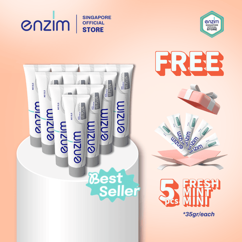 Family Bundle of 10 40 PLUS Toothpaste - Enzim Singapore