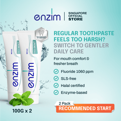 Bundle of 2: FRESH MINT Toothpaste - Enzim Singapore