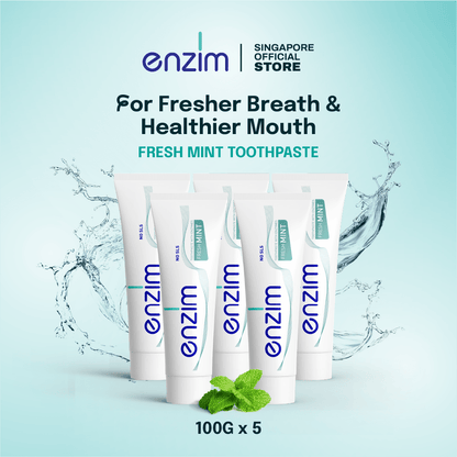 Bundle of 5: FRESH MINT Toothpaste - Enzim Singapore