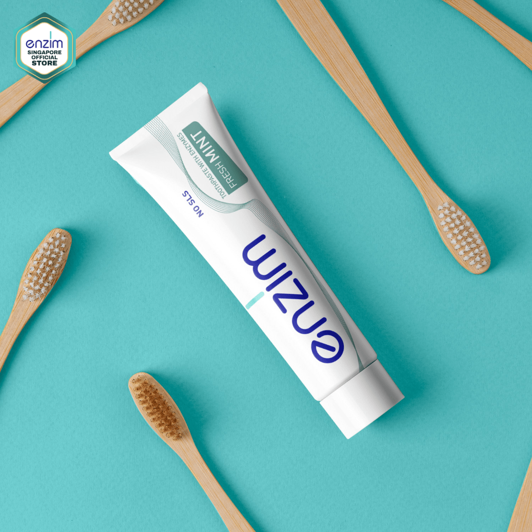 Family Bundle of 10 FRESH MINT Toothpastes - Enzim Singapore